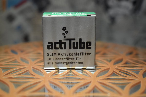* TUNE actiTube Slim 10 Stk 6,9mm Aktivkohlefilter Eindrehfilter Mundstück Active Pfeifenfilter