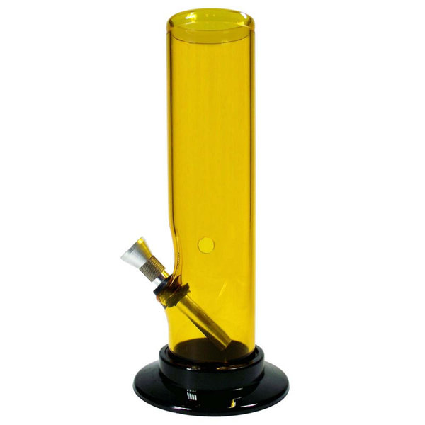 Bong Acryl (gerade) 21cm ⌀60mm orange/gelb