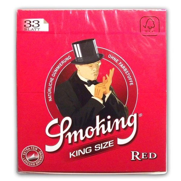 * Smoking Red Paper Kingsize / ultra thin Blättchen
