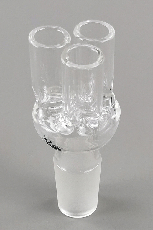 Triple Bowl - Dreierkopf - 18,8mm für Glasbong Wasserpfeife Hookah Pipe Blubber
