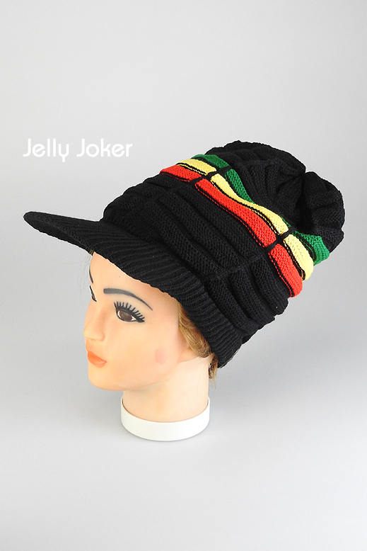 Rastafari-Strickmütze mit Schirm [Hat 01] Jamaica Hat