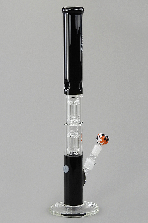 Zirkon - 55cm - 5mm Glasbong Wasserpfeife Hookah Pipe Blubber