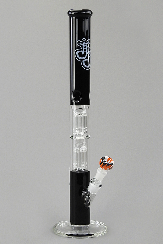 Zirkon - 55cm - 5mm Glasbong Wasserpfeife Hookah Pipe Blubber