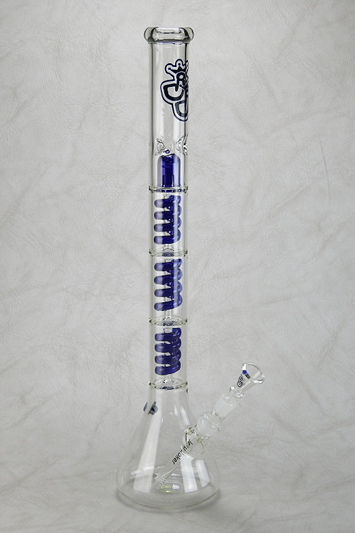 Powertwister - 5mm - 62cm Glasbong Wasserpfeife Hookah Pipe Blubber