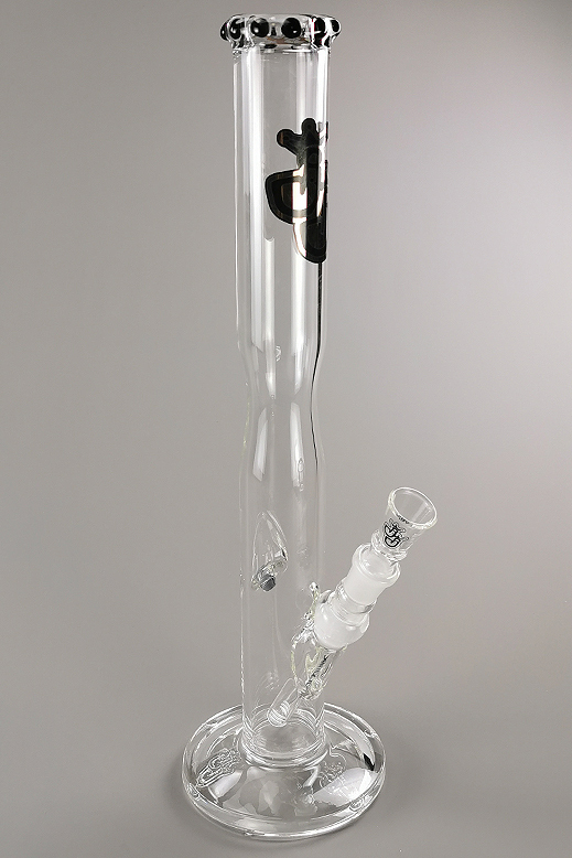 Black Pearl - 7mm - 45cm Glasbong Wasserpfeife Hookah Pipe Blubber