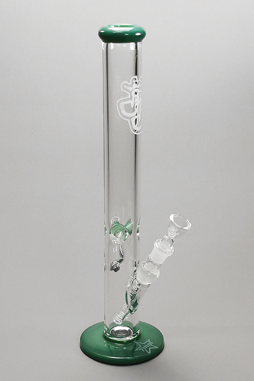 Green Seduction - 7mm - 45cm Glasbong Wasserpfeife Hookah Pipe Blubber