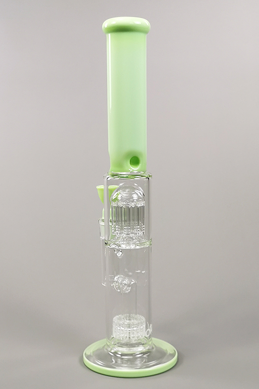 Space06 - 46cm - 7mm Glasbong Wasserpfeife Hookah Pipe Blubber