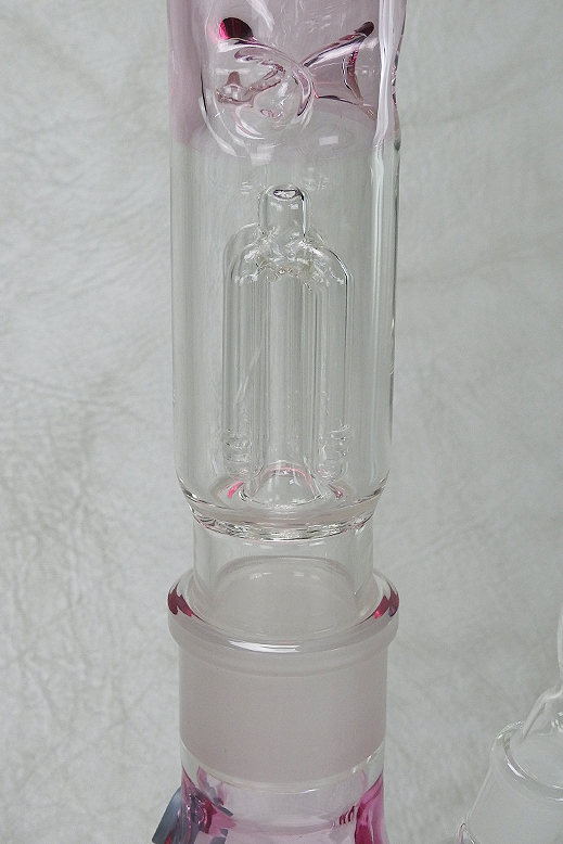 Pink Lady 7mm Glasbong Wasserpfeife Hookah Pipe Blubber