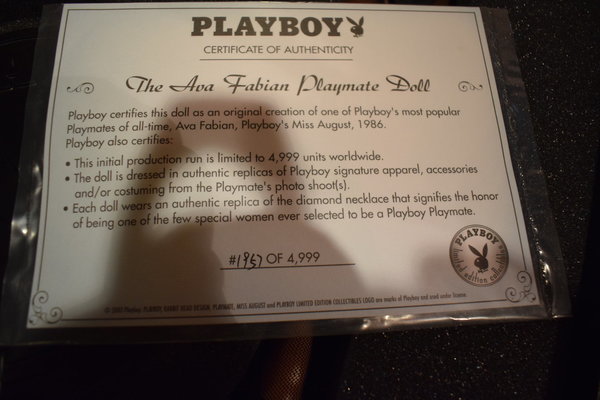 * AVA FABIAN Playboy  Sammlerfigur Serie 4 Playmate des Jahres 1986
