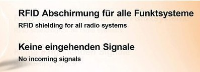 * DataLOCK-Case RFID Strahlenschutz-Tasche Handy Smartphone No-Signal Funk Stop HANDY.WEG !