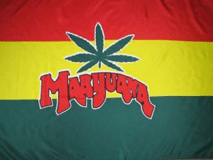 * Maryuana Poster Flagge Fahne Äthiopien