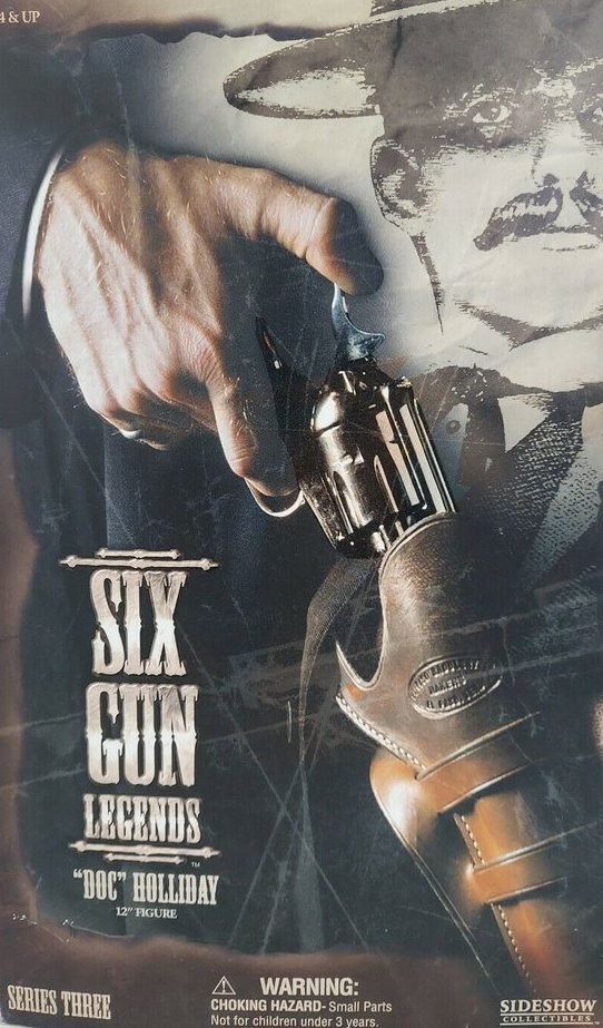 Doc Holliday Six Gun Legends Sideshow Collectebles Moviedoll ca. 30cm 12" groß Under Construction