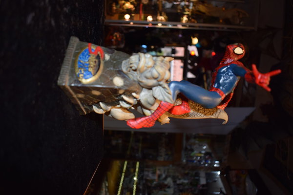 Spiderman Statue Under Construction