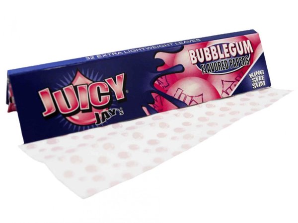 * Juicy Jay´s Bubblegum Fruchtblättchen Kaugummi King Size